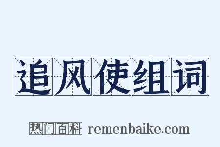 追风使组词是什么意思的图片